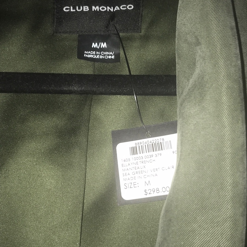 Never Worn!! Club Monaco Trench